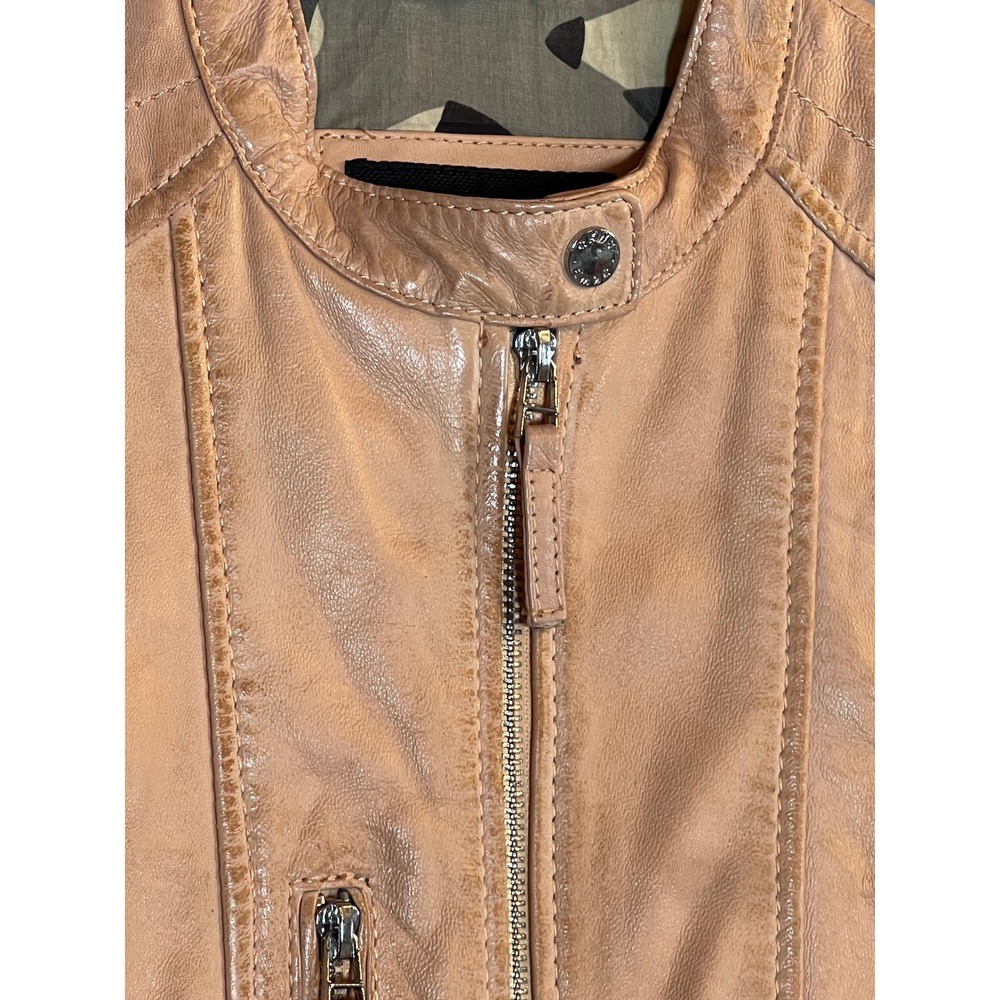 Oakwood Genuine Lambskin Leather Jacket Small Classic Moto Biker Bomber Luxury - Picture 7 of 13